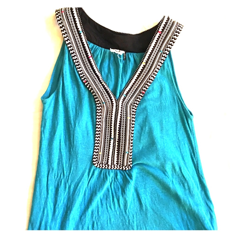 Akemi + Kin Anthropologie top teal small